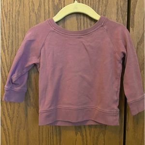 COPY - Colored Organics Mauve Pullover in 12-18 months
